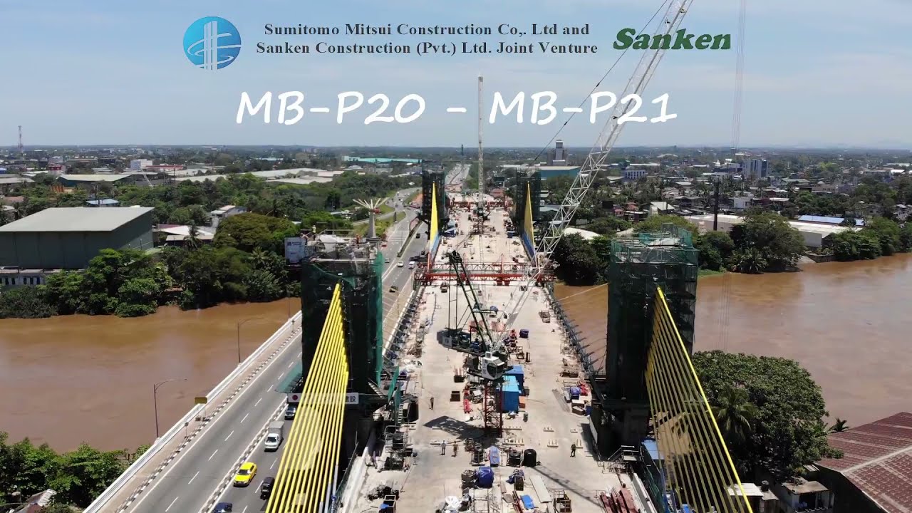 New Kelani Bridge Project - Extradosed Bridge Section -  Progress Video for March 2021