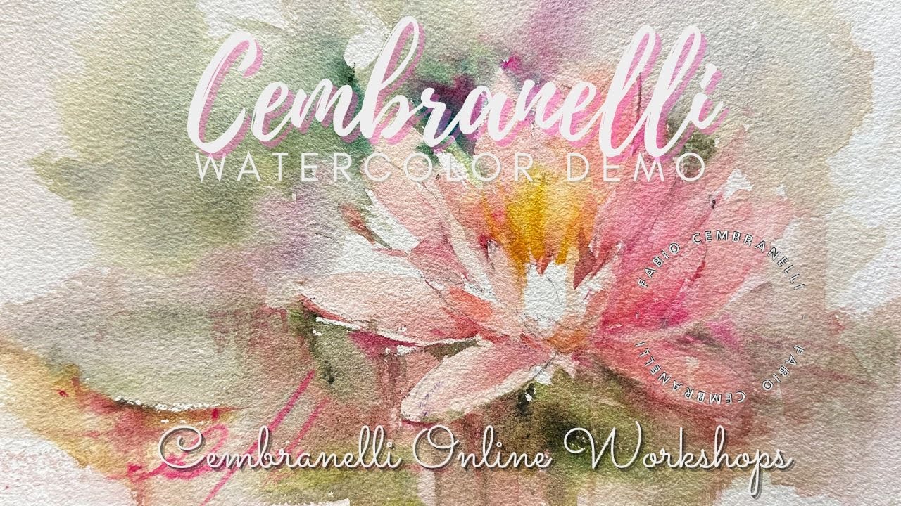 Water Lily, Watercolor Demonstration