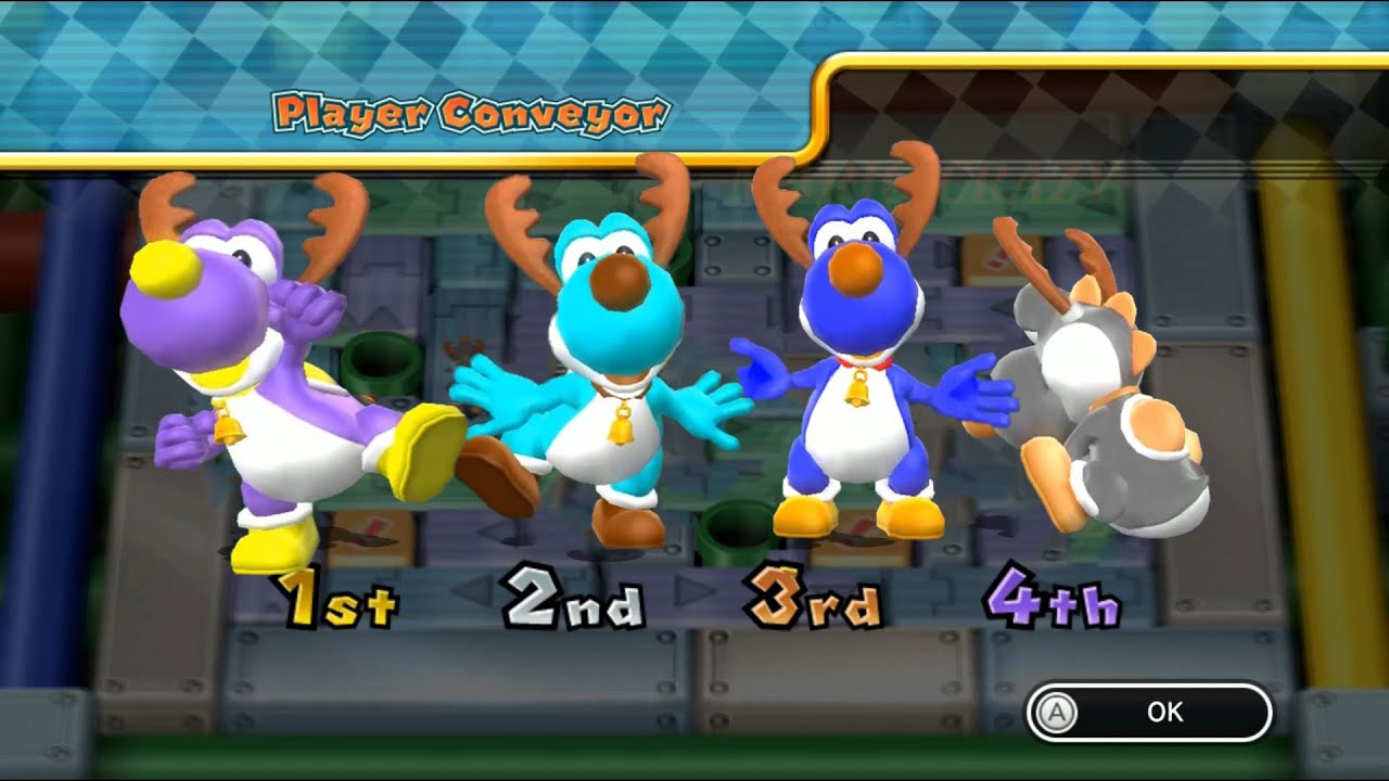 Mario Party 9 Garden Battle - Luigi vs Kanek vs Waluigi vs Guy Shy