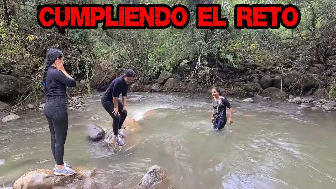 Alma reto a Dayana y la pone a prueba en el rio🤭A si de hermoso esta en rio para darse un chapuzon.
