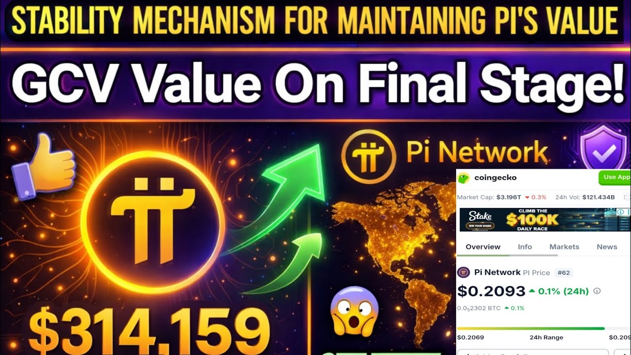 Pi Network GCV Stable Value Update 🔥 Pi Coin Price Today | Pi Network Latest News 2026 