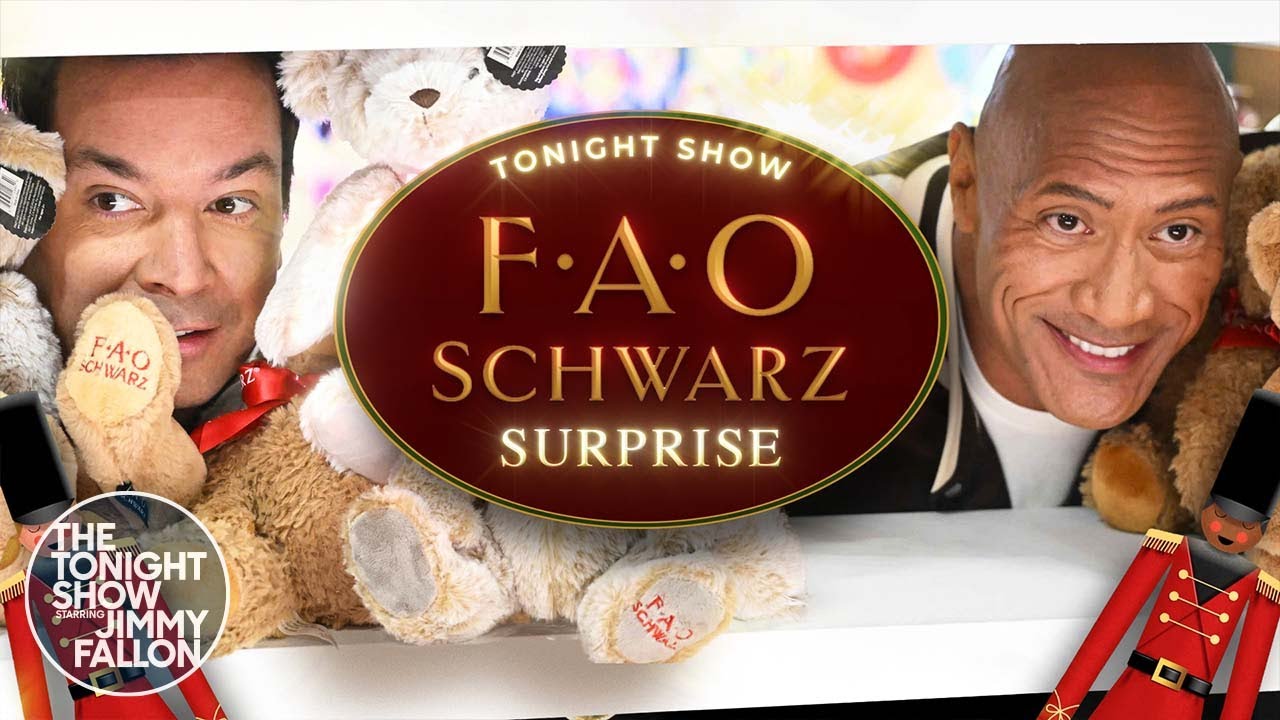 Dwayne Johnson and Jimmy Surprise FAO Schwarz Shoppers and Pay for Their Holiday Gifts