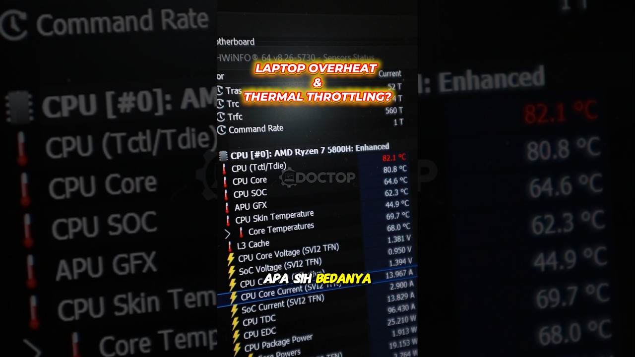 PERBEDAAN ANTARA LAPTOP OVERHEAT & THERMAL THROTTLING? #laptopoverheat #throttle #servicelaptop