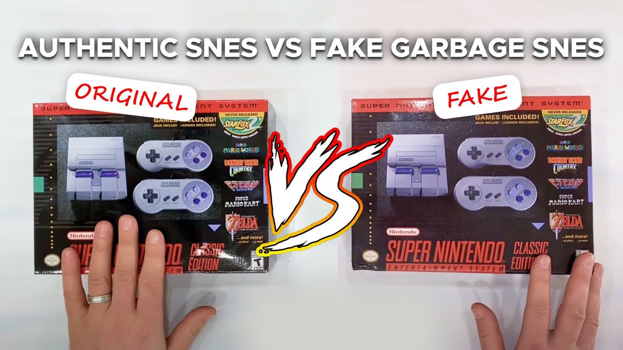 Original VS Fake Nintendo SNES Classic Mini