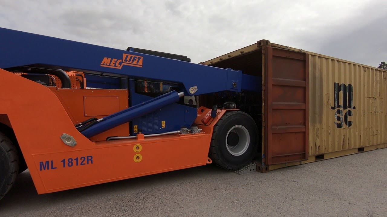 Meclift ML1812R Variable Reach Truck   loading unloading a container