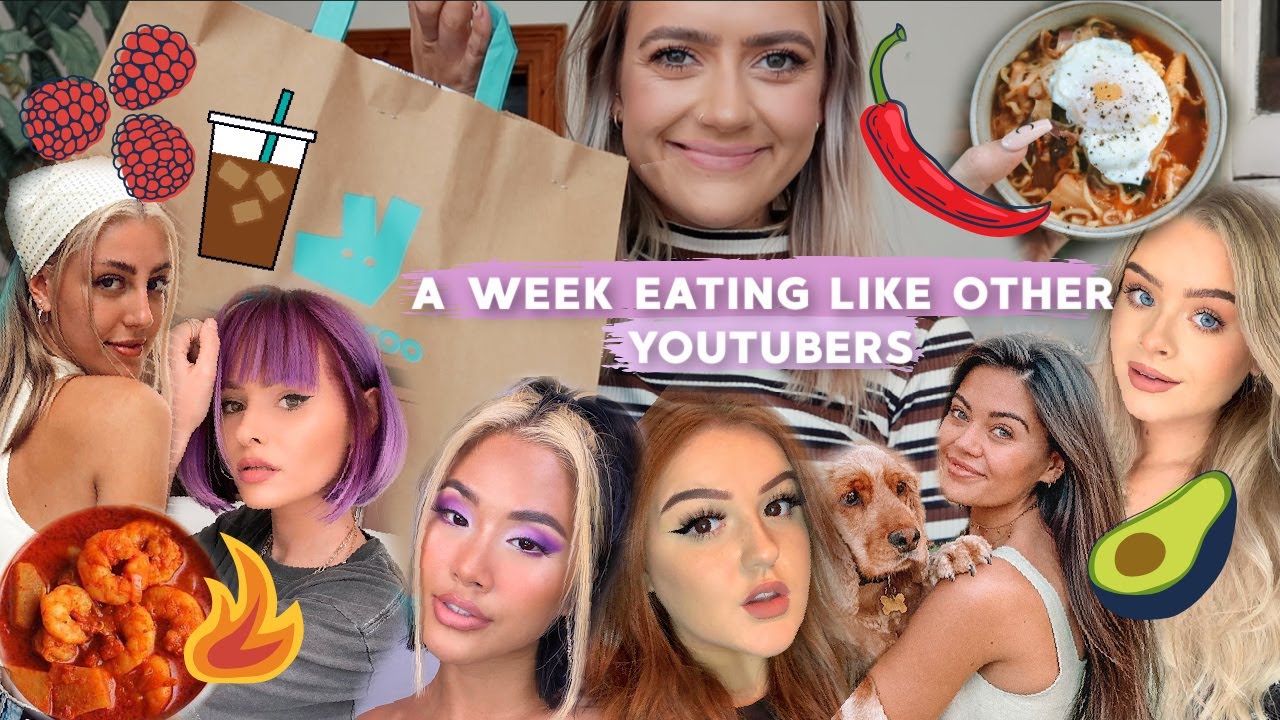 I ATE (& TRAINED) LIKE YOUR FAVOURITE YOUTUBERS FOR A WEEK! | EmmasRectangle