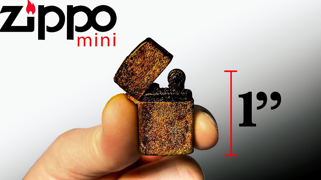 Restoring a Rare MINI Zippo Lighter 🔥 From Rust to Shine!