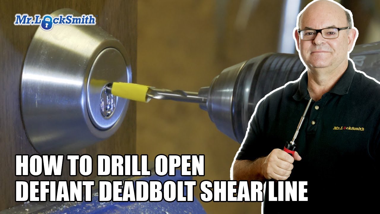 Как высверлить засов Defiant Deadbolt Shear Line: Mr. Locksmith&trade;
