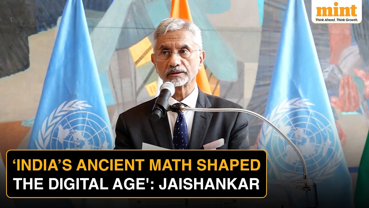 EAM Jaishankar Showcases India&rsquo;s Mathematical Legacy At United Nations