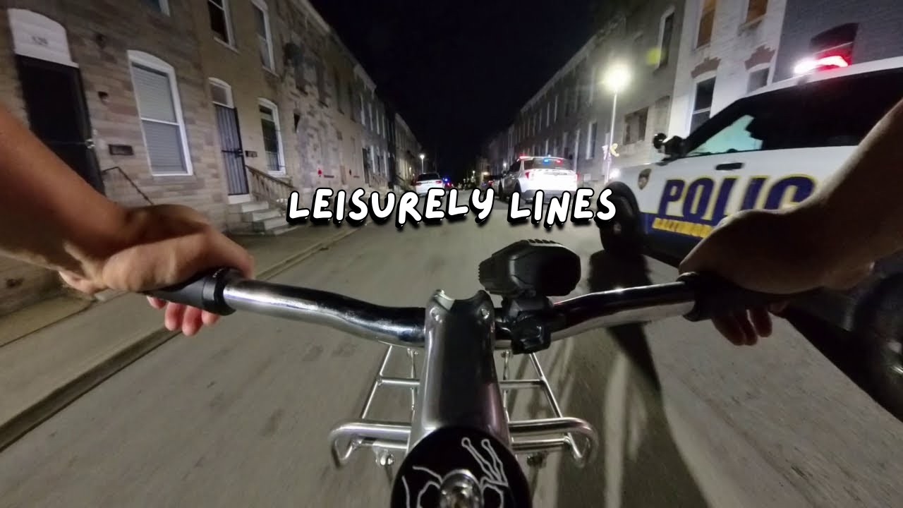Biking from West to East Baltimore at Night: Baltimore Bike Commute POV