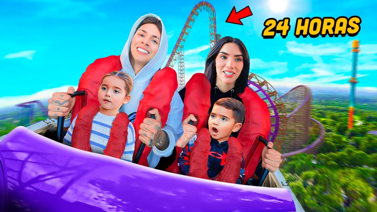 24 HORAS EN MONTA&Ntilde;AS RUSAS EXTREMAS 🎢 😱 Juan de Dios Pantoja