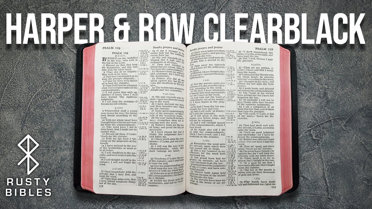 Harper & Row Publishers Clearblack In Black Persian Morocco Leather, King James Version Bible Review