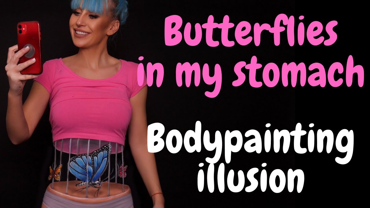 Illusion Of Love - Butterflies in my stomach- Bodypainting and Make up