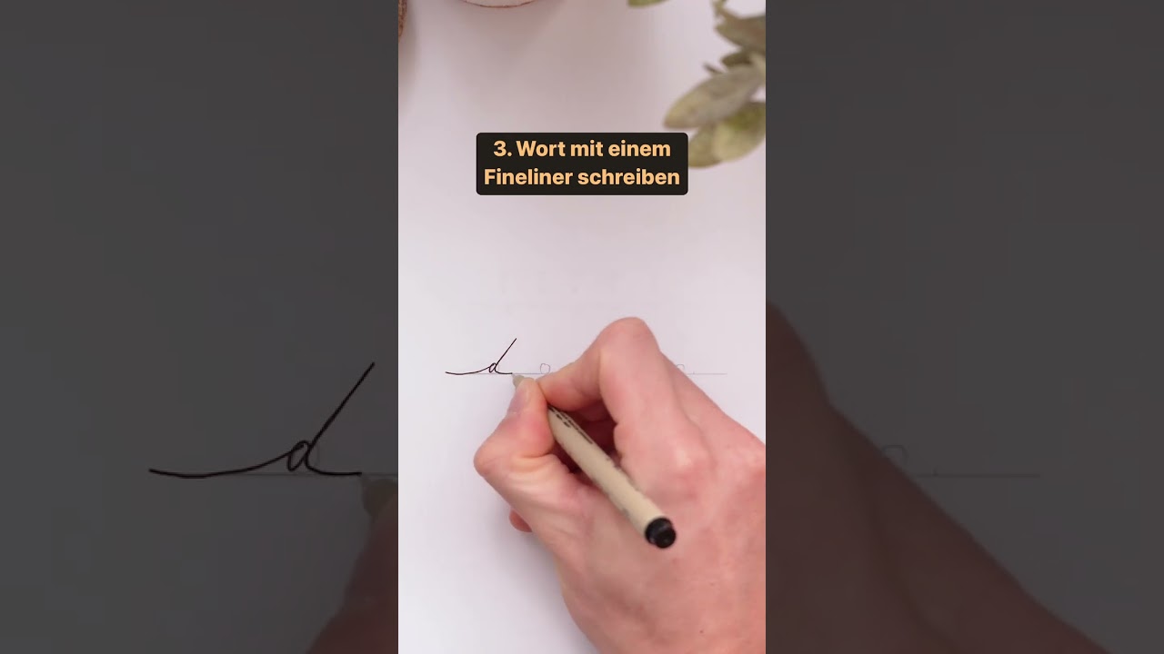 In 3 Schritten zur edelsten Schrift 😍 Extended Handlettering