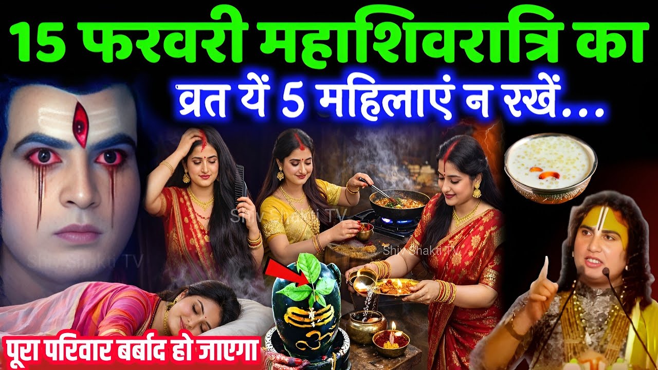 महाशिवरात्रि का व्रत भूलकर😱भी ना रखें ये 5 औरतें, लगेगा घोर पाप 😱 घर आएगी कंगाली पति होता बर्बाद..