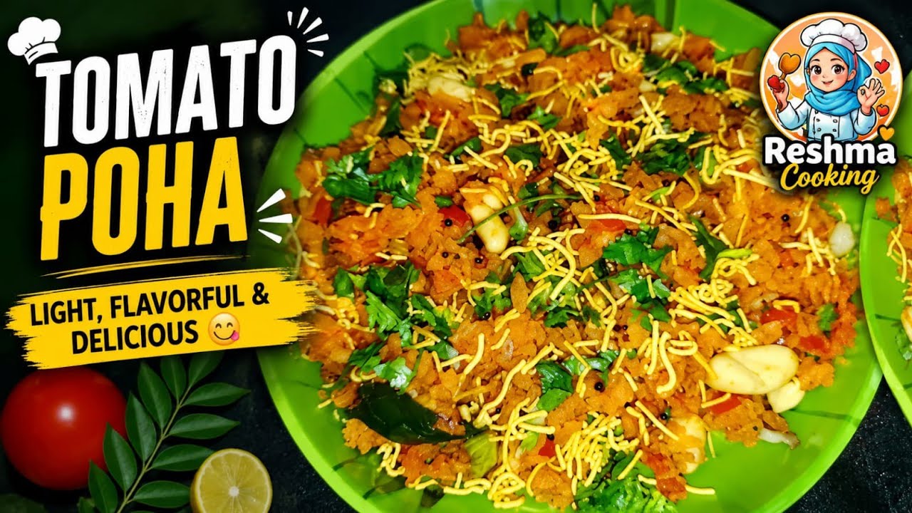 Tomato Poha Recipe for Breakfast |पोहा |Nashta recipe |Quick Snack