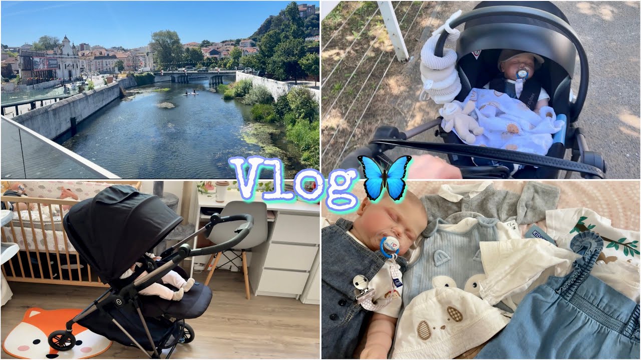 Влог с реборном Распаковка новой коляски Cybex melio /Прогулка /Unboxing New stroller with Reborn