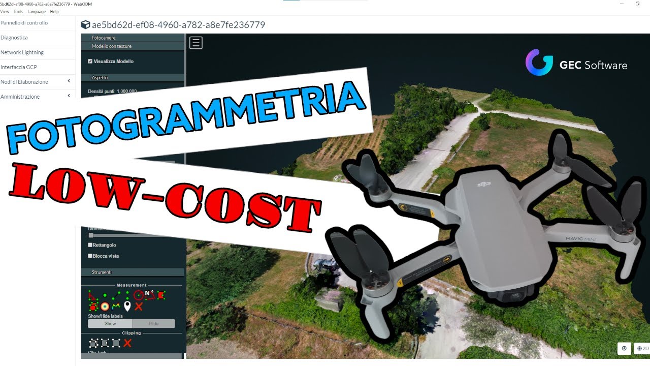 Fotogrammetria low cost - DJI Mavic Mini, waypoint e nuvole di punti