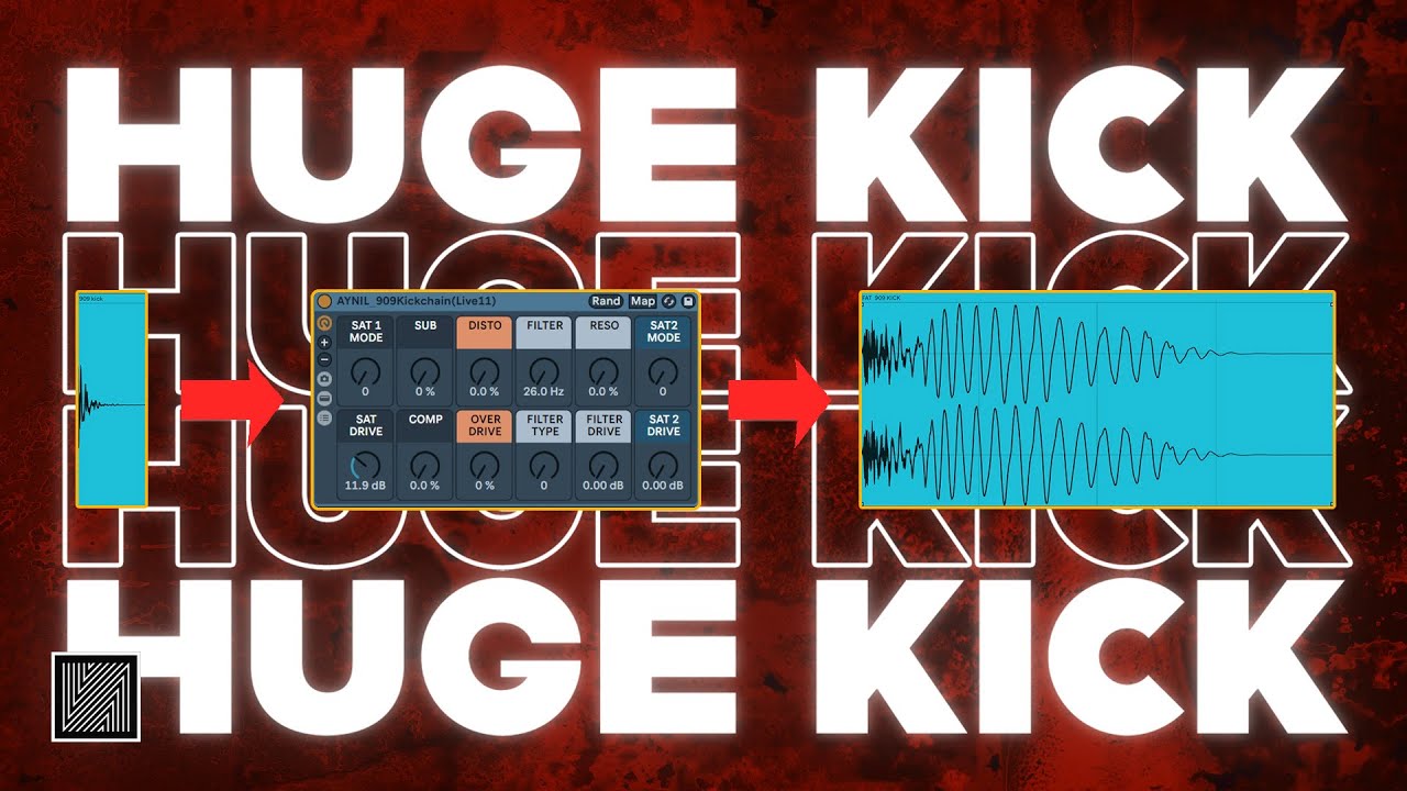 Transform Basic 909 Kick into HUGE Kick (Free Rack) [Ableton Techno Tutorial]