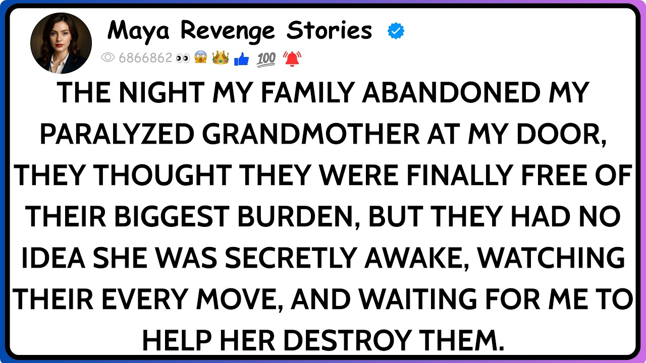 My family abandoned my mute grandma at my door while I was broke Then one day, everything changed