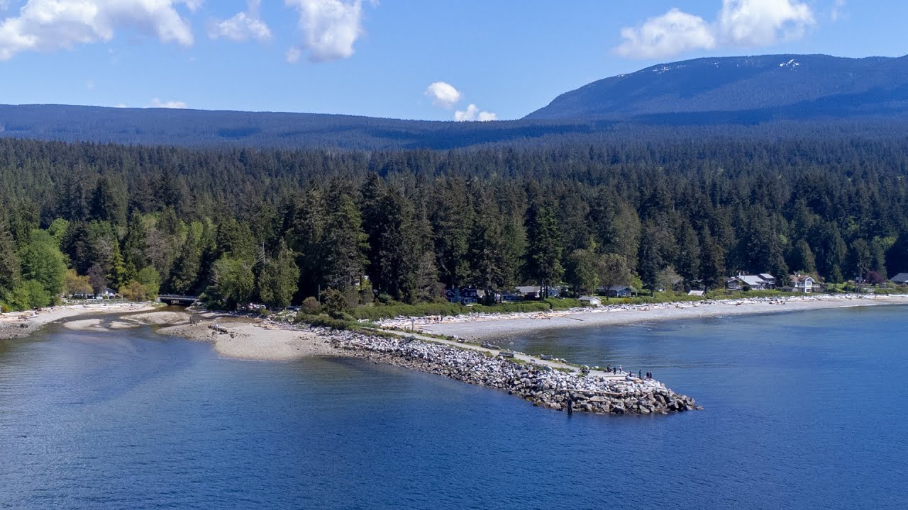 Roberts Creek, BC 4K drone footage [Sunshine Coast, BC]