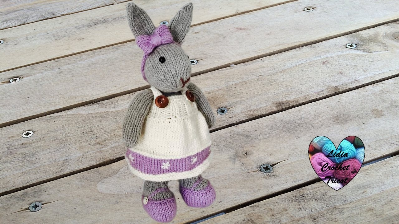 Amigurumi lapin tricot 3/3 / Miss Bunny amigurumi knit (english subtitles)