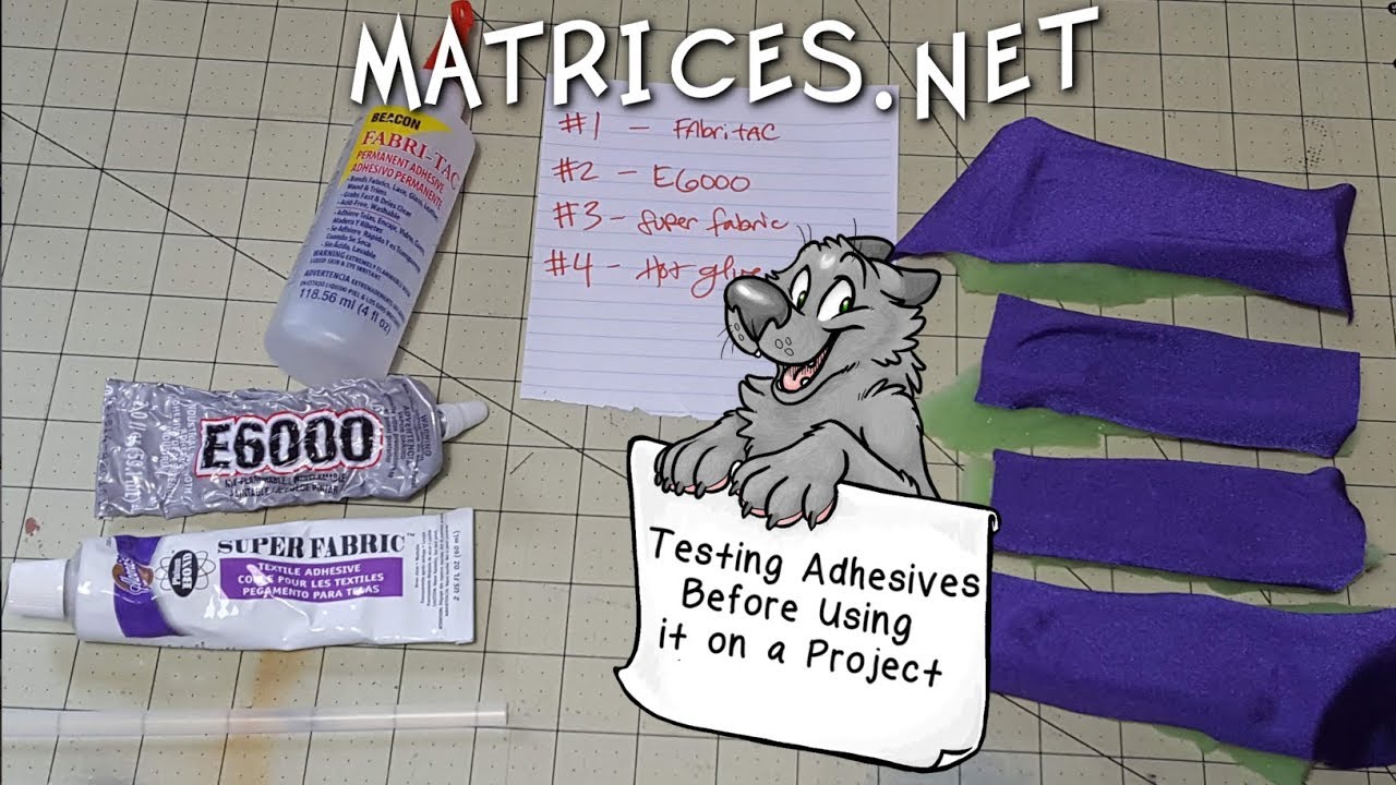 Matrices' Adhesive Test for use on a fursuit’s head lining!