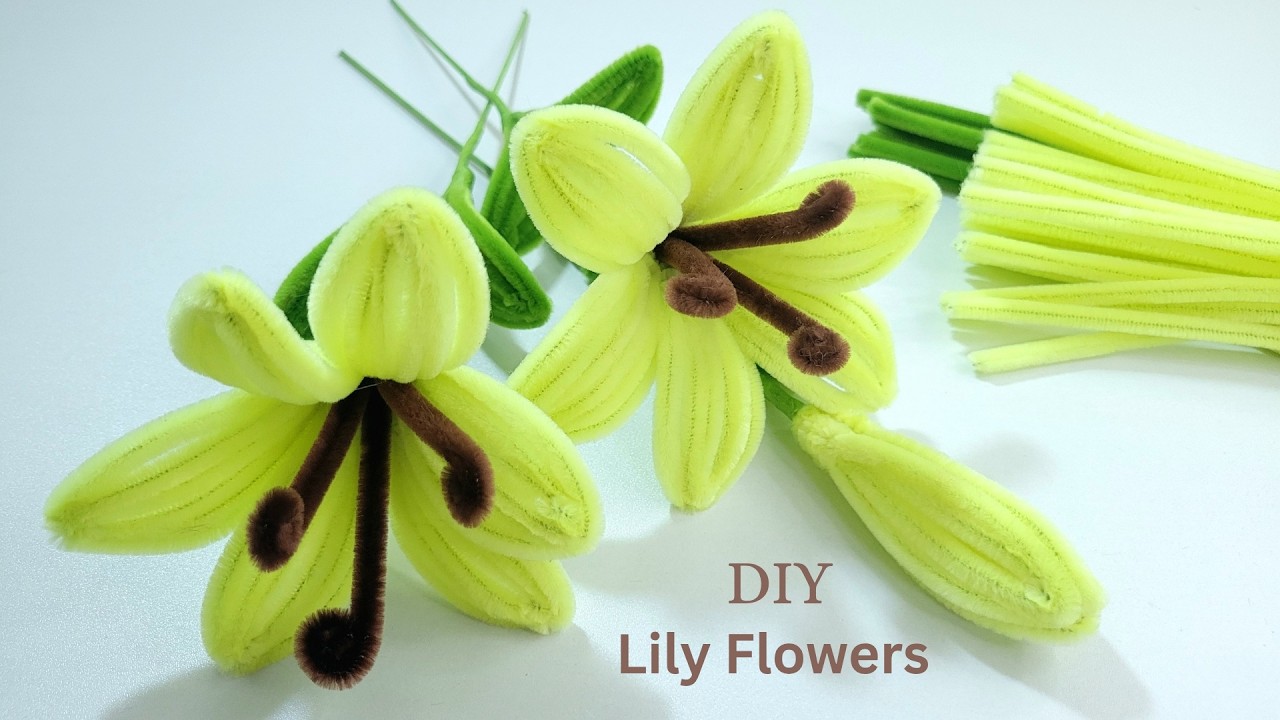 How to Make Pipe Cleaner Lily Flowers