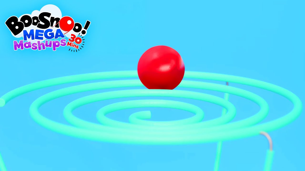 BooSnoo Sliding Through Tracks | Calming Sensory Videos For Kids | BooSnoo MegaMashups