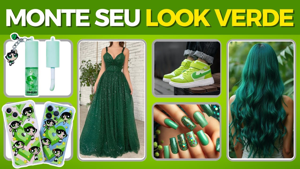💚MONTE SEU LOOK VERDE 👗⭐ DESAFIO FASHION  | Jogo das Escolhas #giragiraquiz