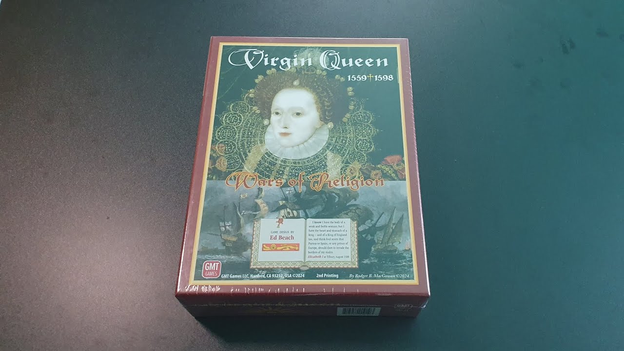 Virgin Queen, GMT Games, second printing, 2024