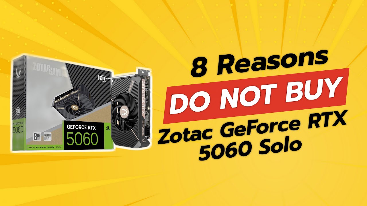 Видеокарта ZOTAC GeForce RTX 5060 Solo DLSS 4 | 8 причин НЕ покупать ⚠️💸