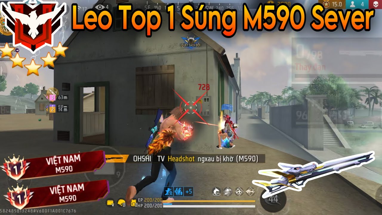[Free Fire] Leo Lên Thách Đấu Và Top 1 Súng 