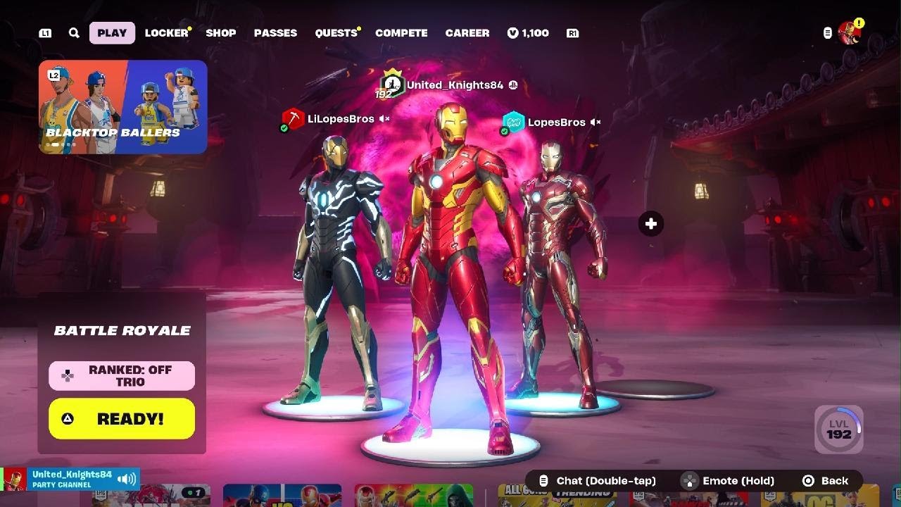 Fortnite Battle Royale: Iron Man Squad ✌️ LopesBros