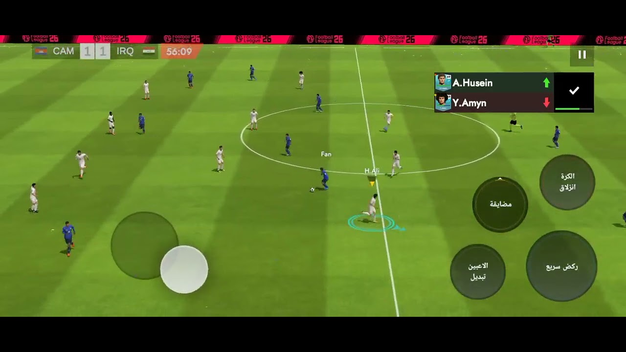 المرحلة الثانية من تصفيات الأسيوية الجولة 5 منتخب العراق ضد منتخب كمبوديا 1-1