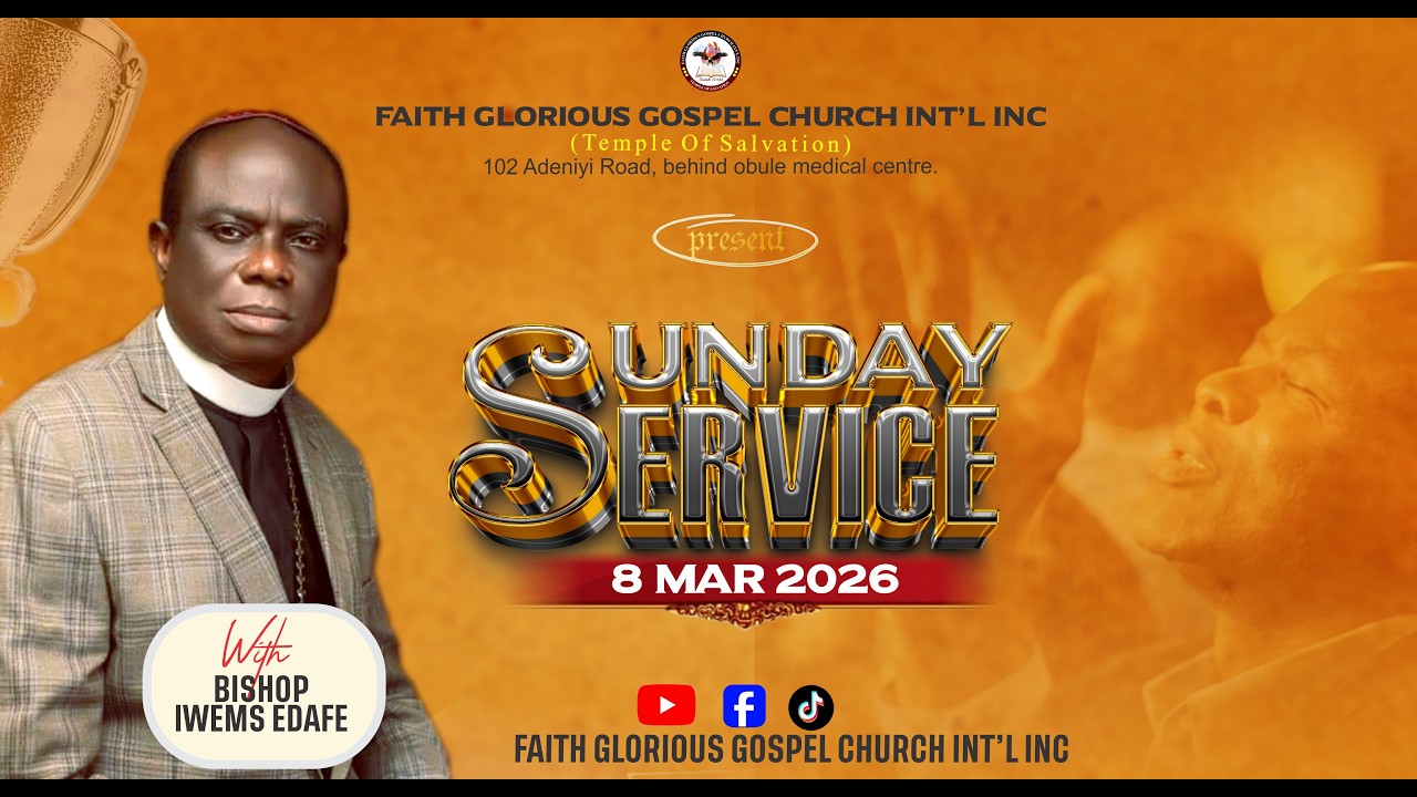 SUNDAY SERVICE || BISHOP IWEMS EDAFE & REV MRS QUEEN IWEMS EDAFE || 8TH MARCH 2026.