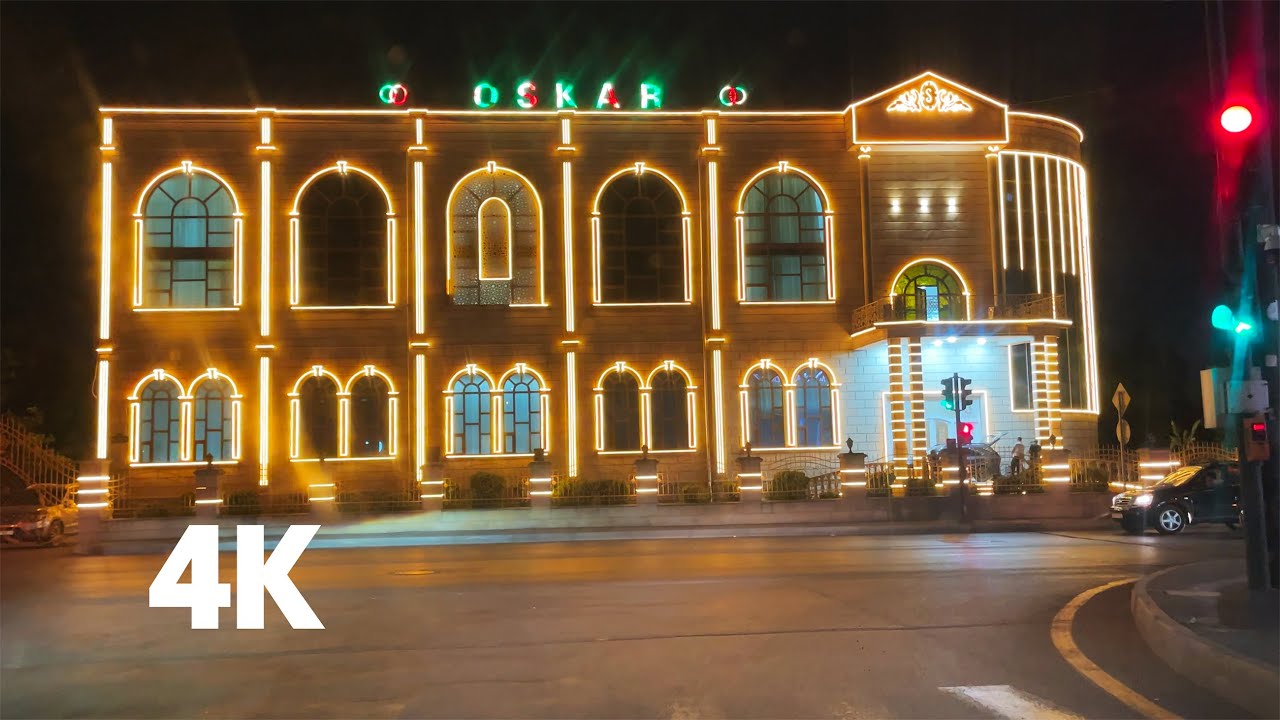 Baku night driving tour, 8km (vosmoy) Azerbaijan 2024 July