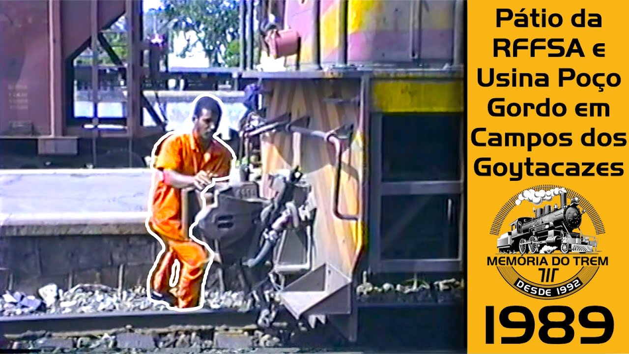 MT 128 - Pátio da RFFSA e Usina Poço Gordo em Campos dos Goytacazes (1989)