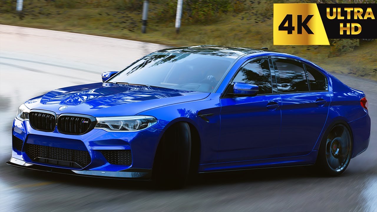 985HP BMW M5 F90 | FORZA HORIZON 5 | STEERING WHEEL GAMEPLAY 4K
