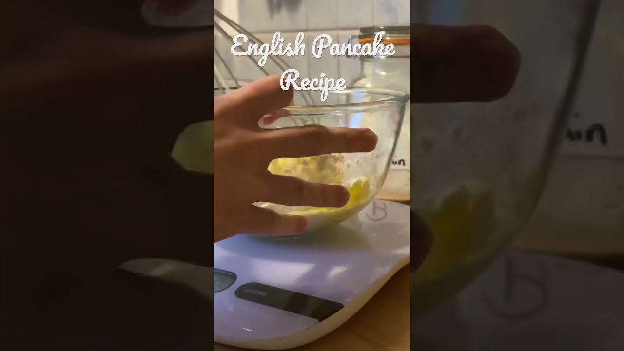 ENGLISH PANCAKE RECIPE
