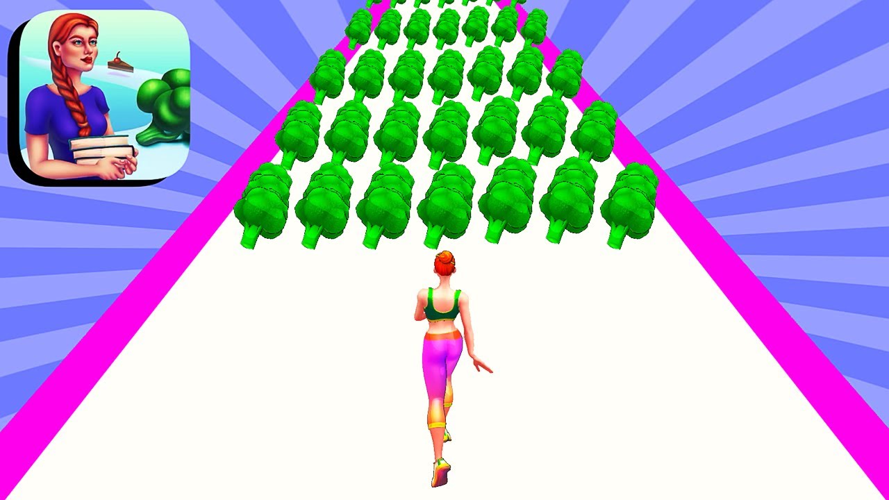 Vegan Run 3D Gameplay 💃🍆🌭 All Levels Part 1