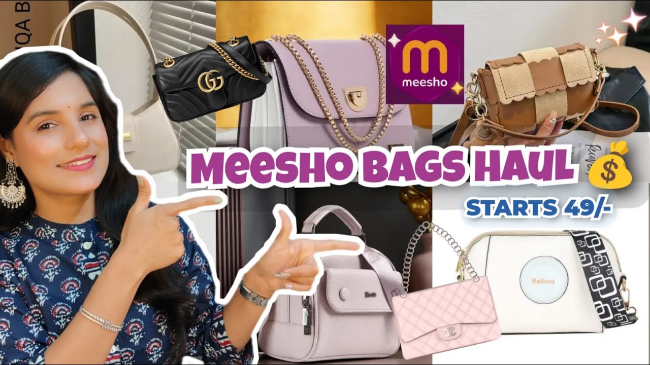 Meesho Lastest Luxury Bags Starts 49/-💰🥰| Sling Bag, Shoulder Bag,Hand Bag🛍️| Honest Review 😇