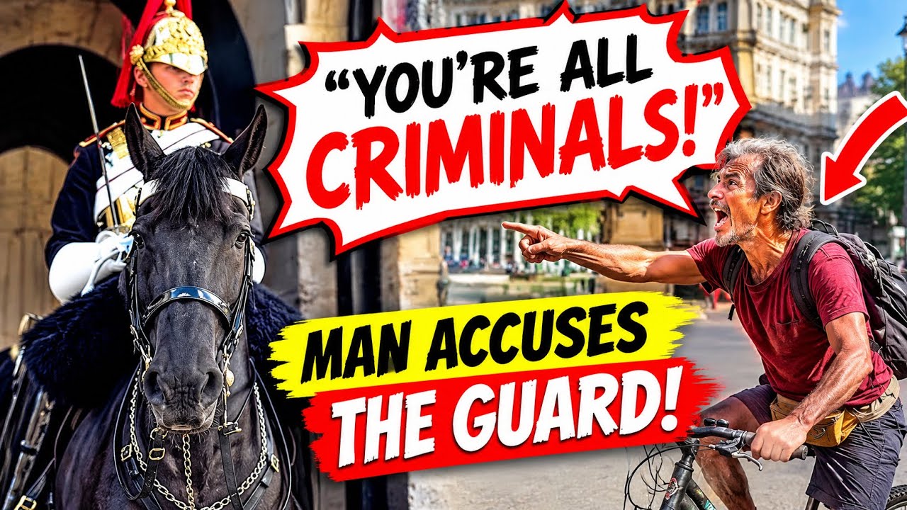 &ldquo;YOU&rsquo;RE ALL CRIMINALS!&rdquo; Man Confronts the King&rsquo;s Guard!