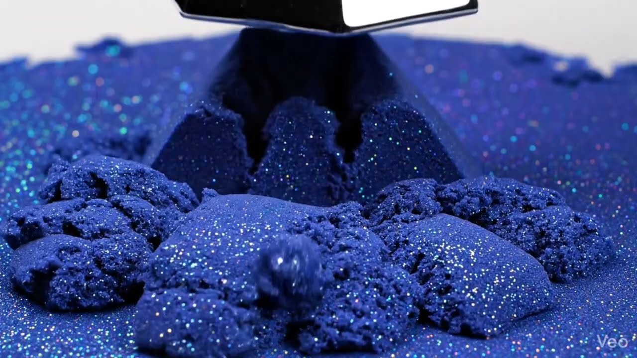 1 HOUR Kinetic Sand ASMR 🌌 Galaxy Crumbles | Seamless 4K Brain Massage & Stress Relief Loop