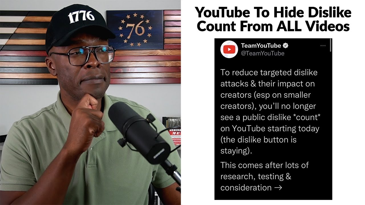 YouTube To HIDE Dislikes On ALL VIDEOS To Protect The Little Guy?