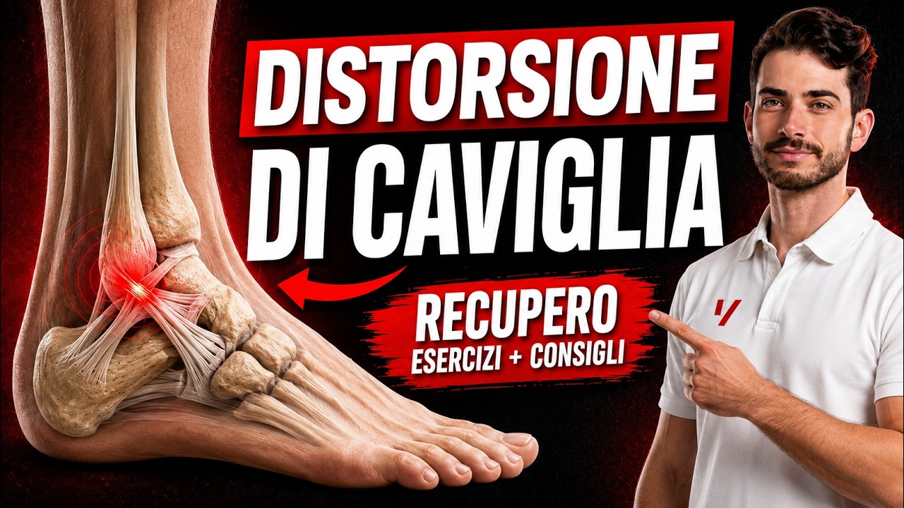 DISTORSIONE di CAVIGLIA: la GUIDA COMPLETA (radiografie, fase acuta, ghiaccio, esercizi, tutore)