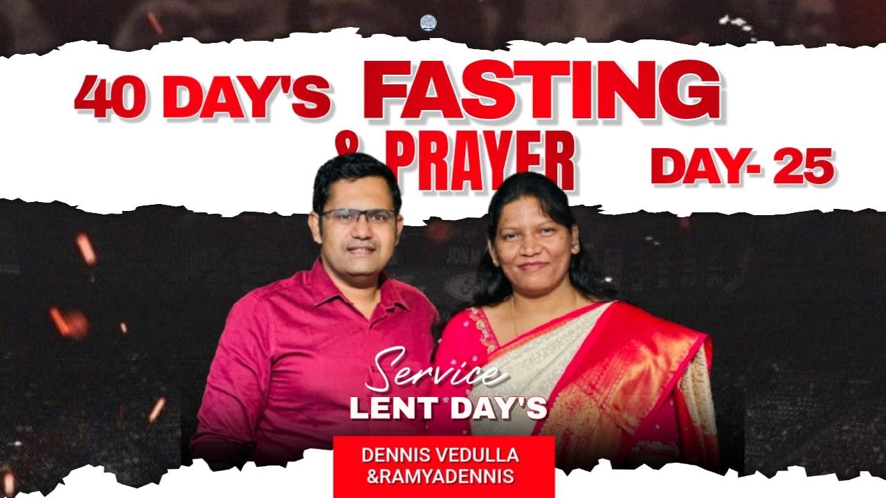 FASTING PRAYERS #live ||Dennisvedulla &Ramyadennis #@joyinservingministries #fasting #online