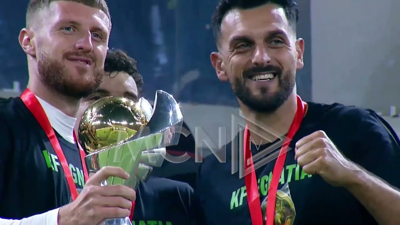 Egnatia fitoi Kupën, ceremonia e trofeut