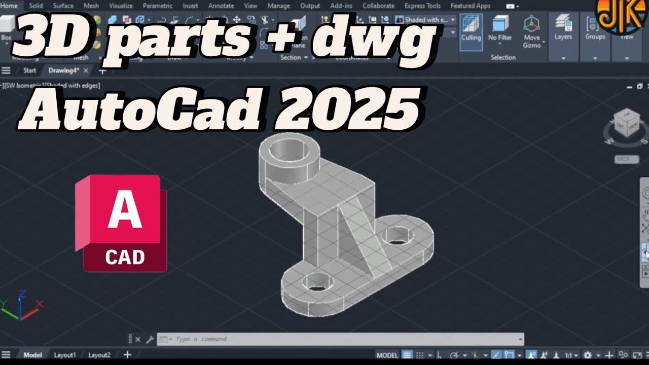 🤔Create 3D parts with A3 drawings (auxiliary views)