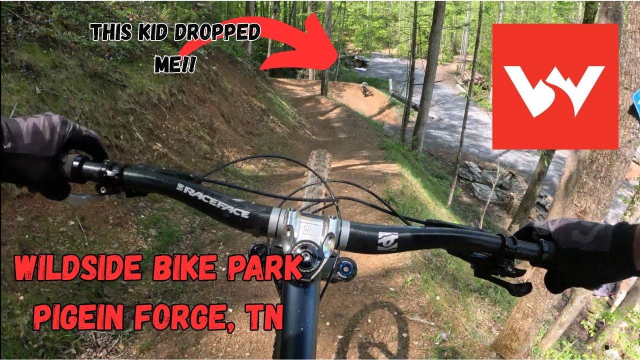 Getting dropped by an 11 year old at a bike park! / Wildside in Pigeon Forge, TN (Part 2)